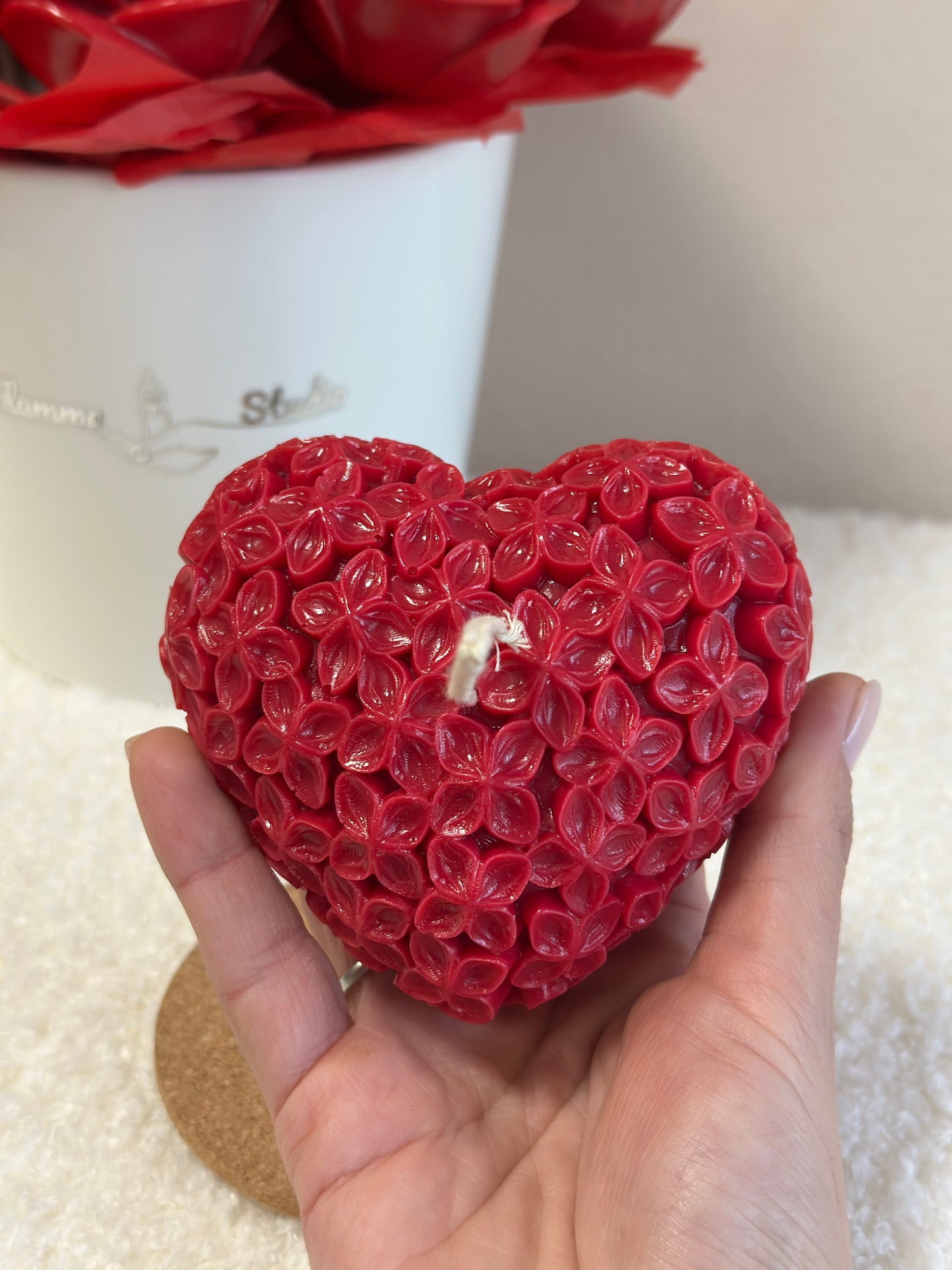 Свещ 'Flower Heart'
