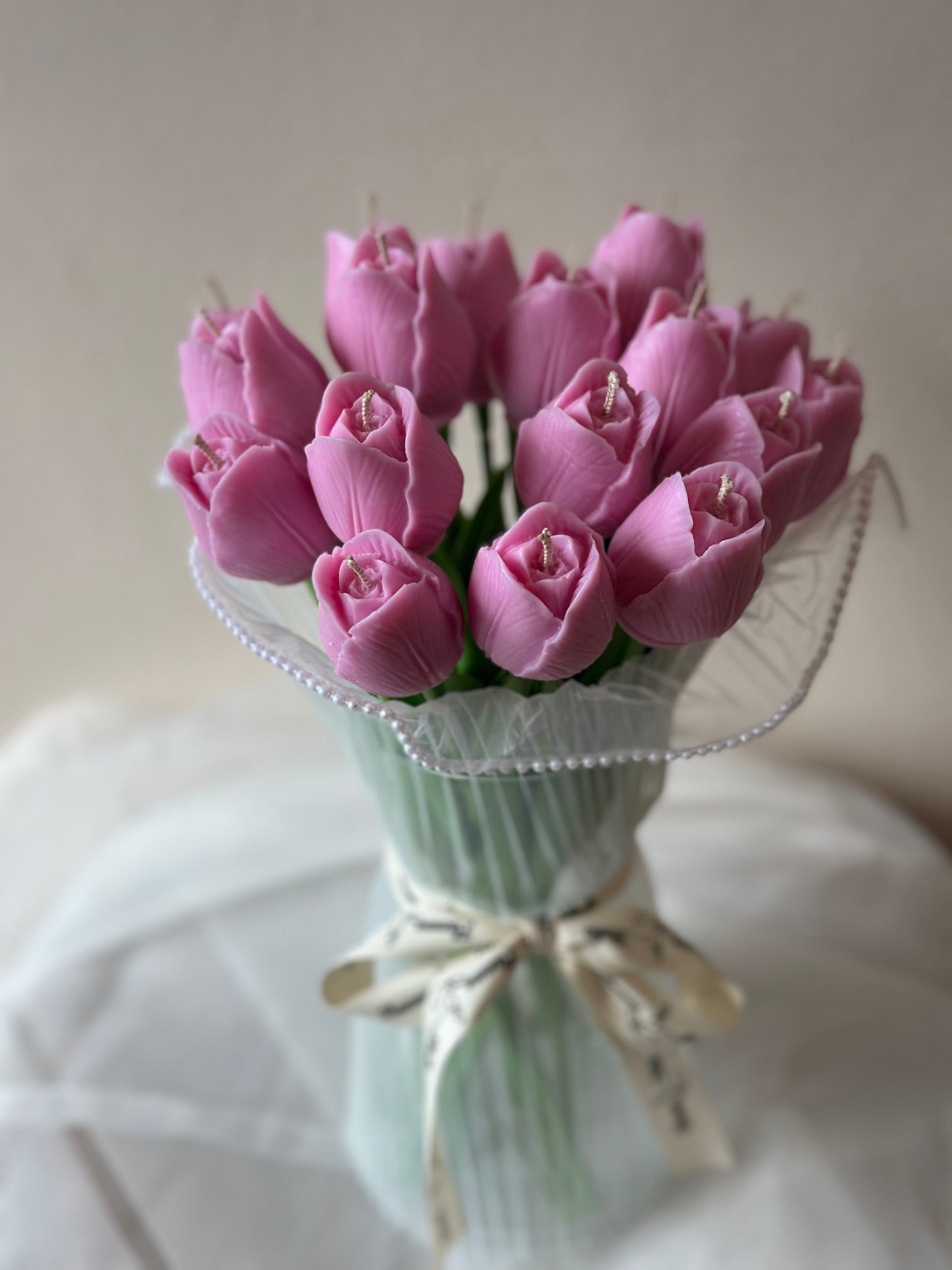 Букет Лалета от свещи