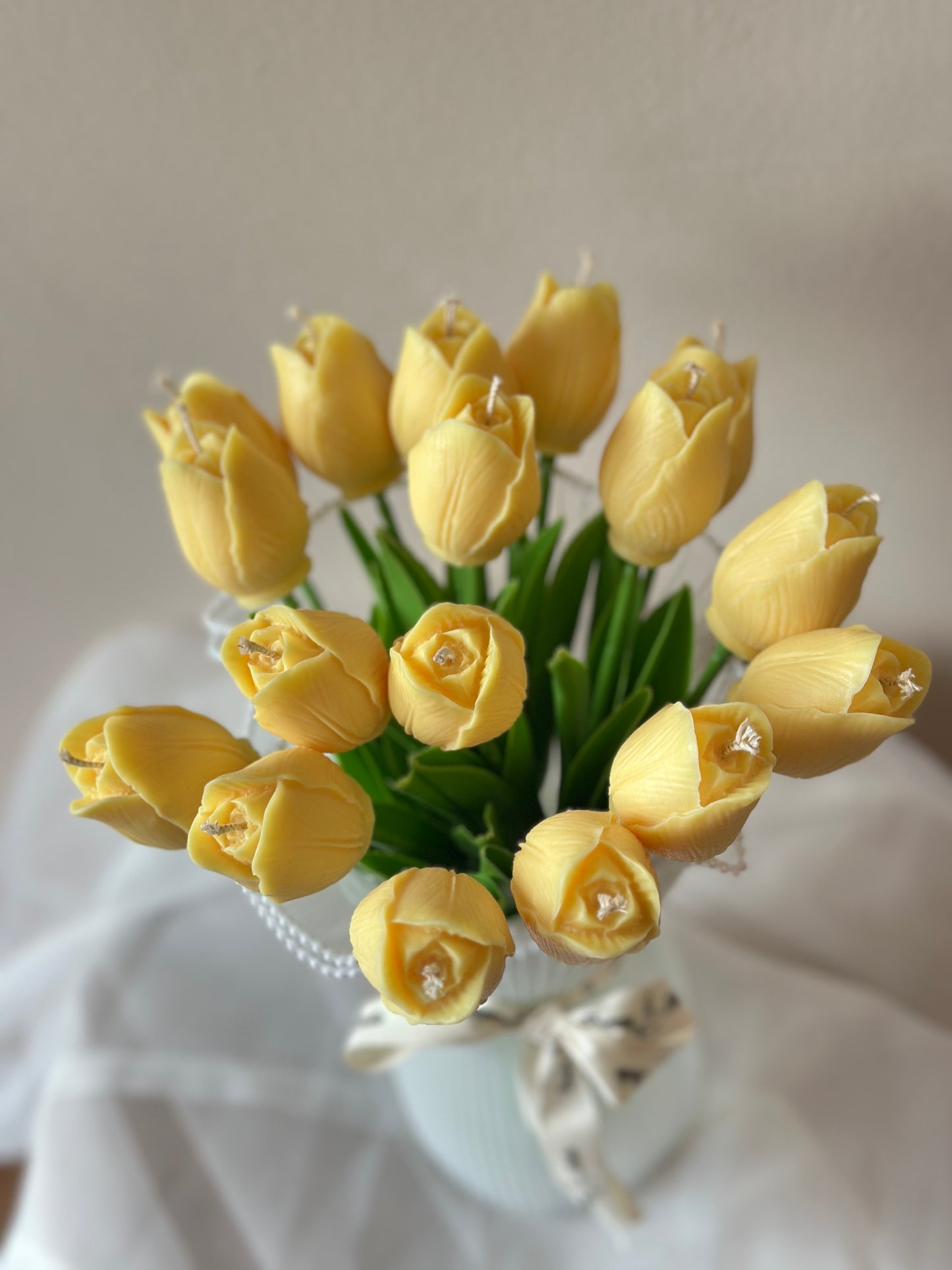 Букет Лалета от свещи